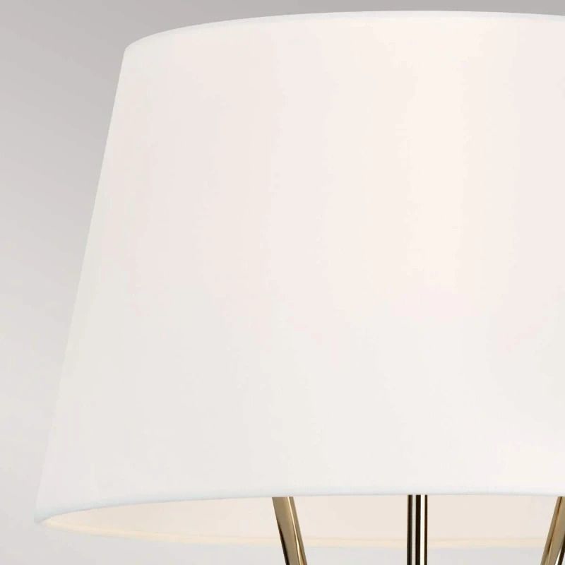 Feiss Staande LED Lamp Penny | 1X E27 Max 60W | Polished Nickel