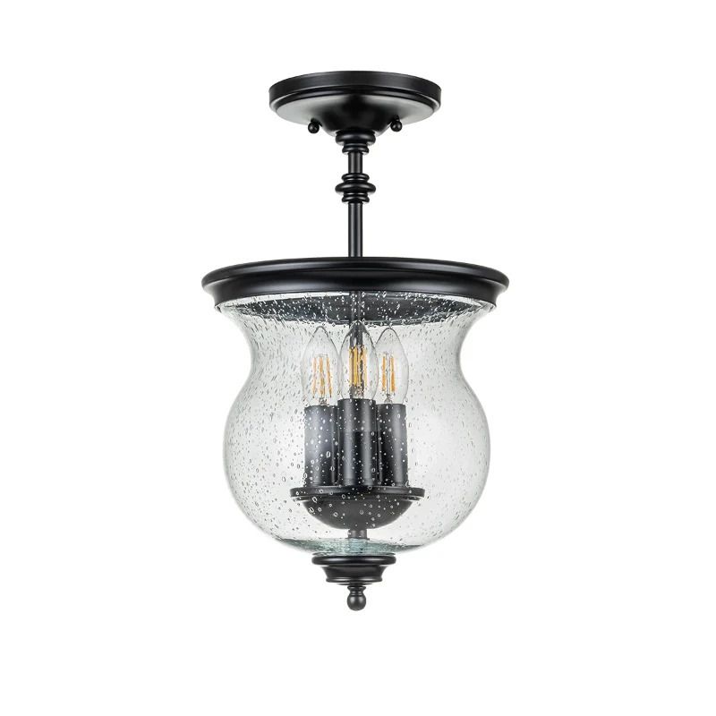 Feiss LED Plafondlamp Pickering Lane | 3X E14 Max 40W | Dimbaar | Black