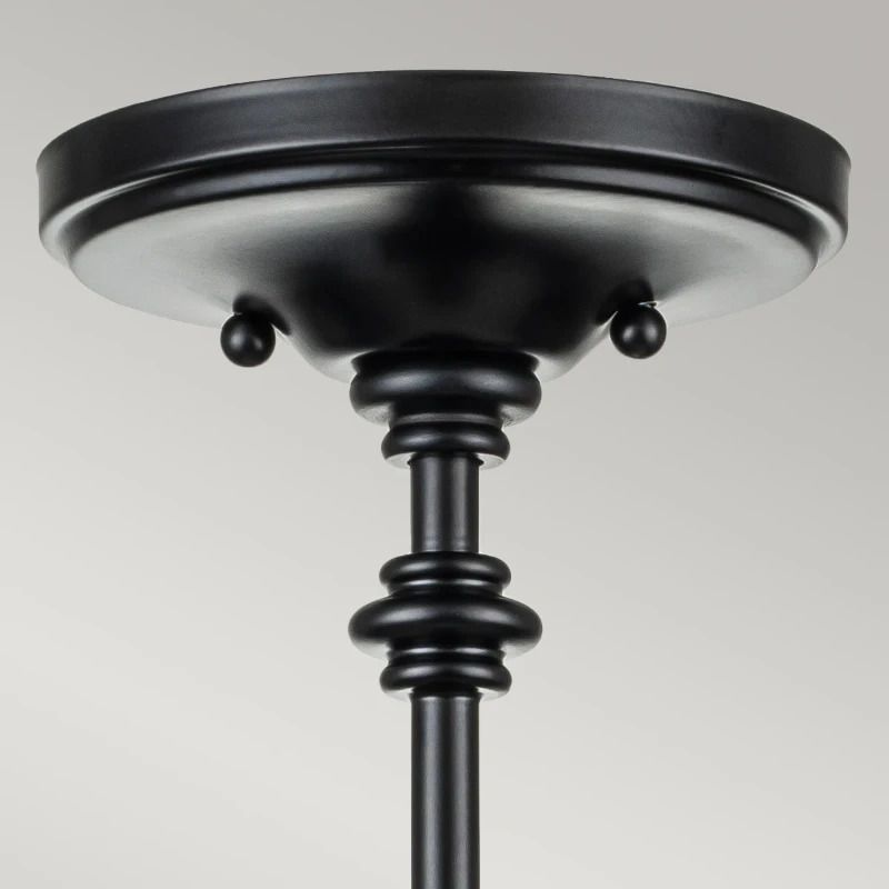 Feiss LED Plafondlamp Pickering Lane | 3X E14 Max 40W | Dimbaar | Black