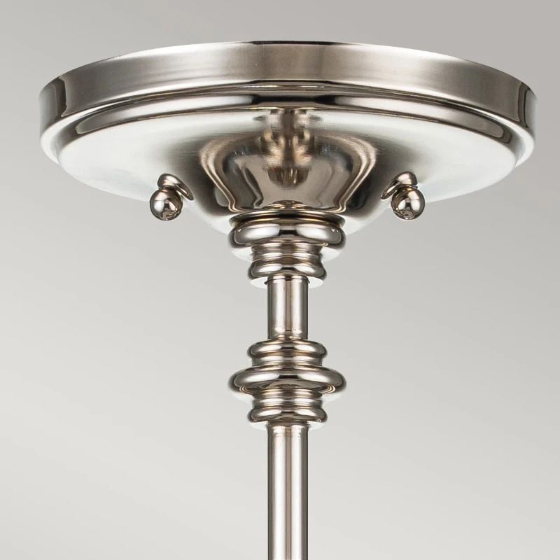 Feiss LED Plafondlamp Pickering Lane | 3X E14 Max 40W | Dimbaar | Polished Nickel