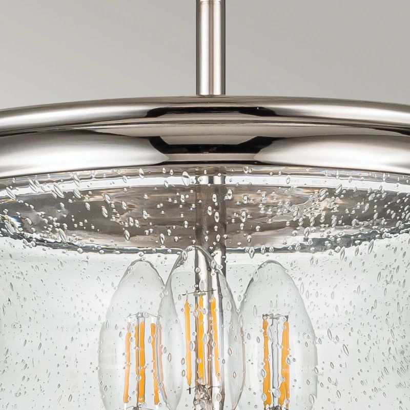 Feiss LED Plafondlamp Pickering Lane | 3X E14 Max 40W | Dimbaar | Polished Nickel