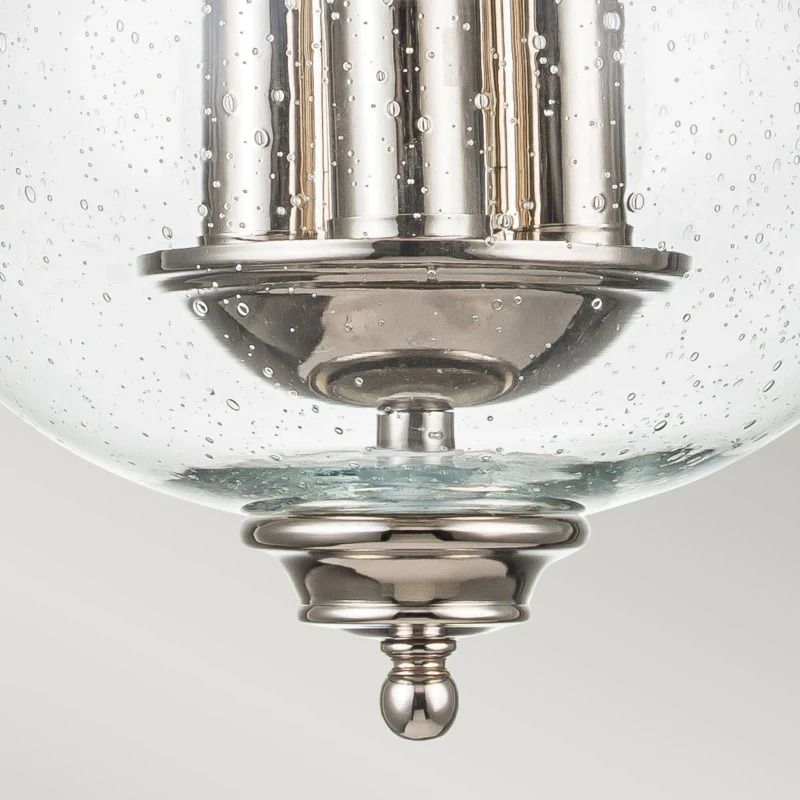 Feiss LED Plafondlamp Pickering Lane | 3X E14 Max 40W | Dimbaar | Polished Nickel