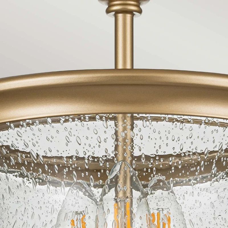 Feiss LED Plafondlamp Pickering Lane | 3X E14 Max 40W | Dimbaar | Painted Natural Brass