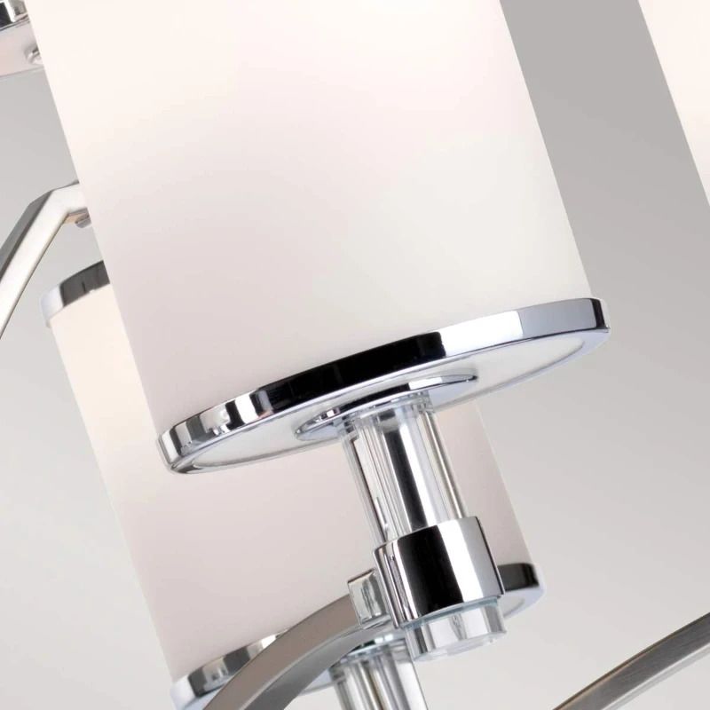Feiss LED Kroonluchter | 9X E27 Max 60W | Dimbaar | Satin Nickel with Chrome