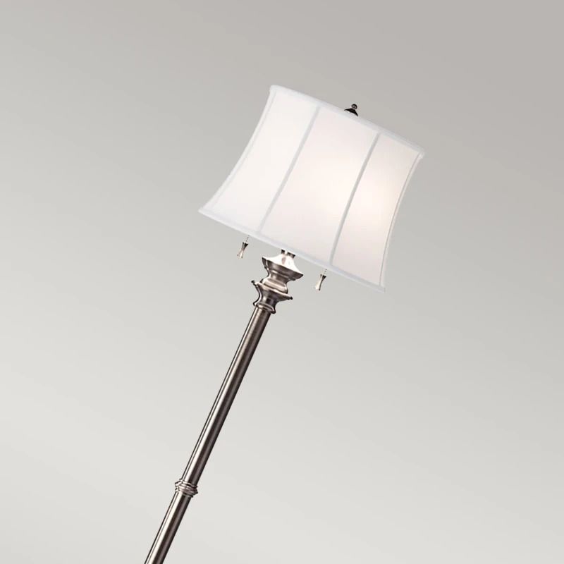 Feiss Staande LED Lamp Stateroom | 2X E27 Max 60W | Antique Nickel