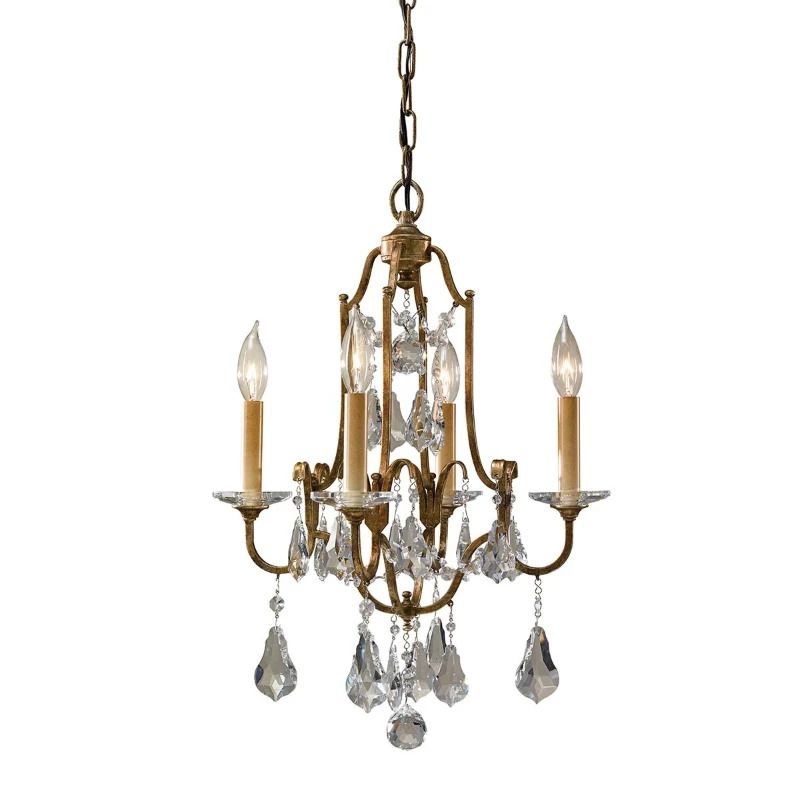 Feiss LED Kroonluchter | 4X E14 Max 60W | Dimbaar | Oxidized Bronze