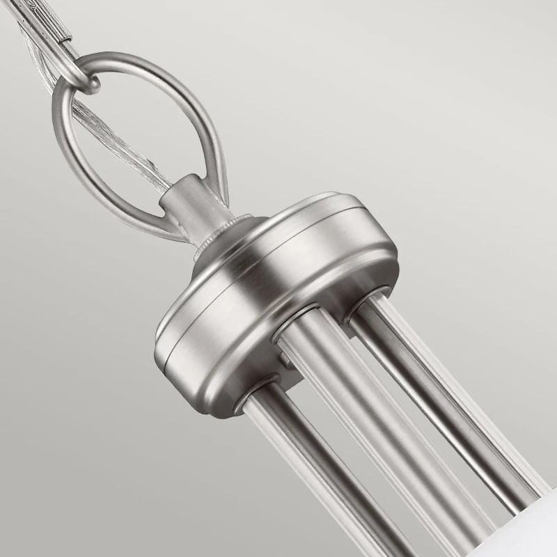 Feiss LED Kroonluchter | 3X E27 Max 60W | Dimbaar | Satin Nickel