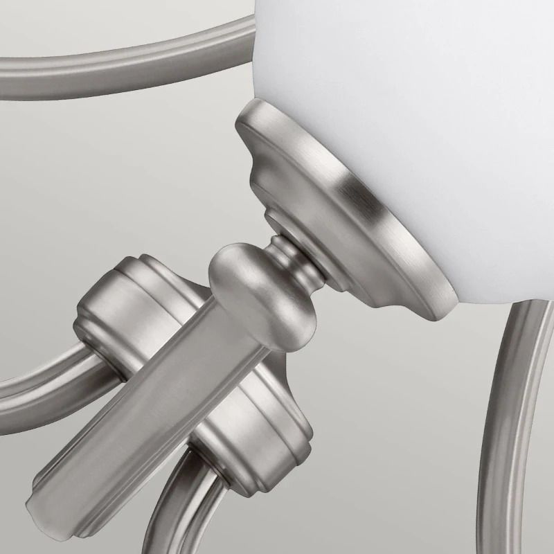 Feiss LED Kroonluchter | 3X E27 Max 60W | Dimbaar | Satin Nickel