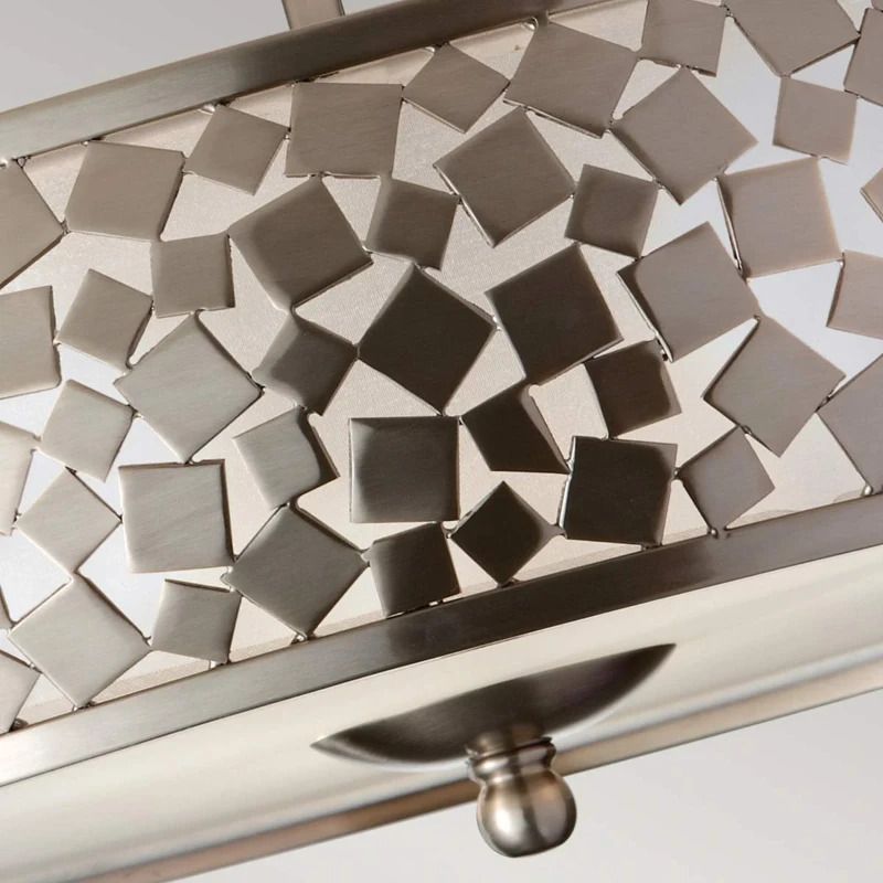 Feiss LED Plafondlamp Zara | 3X E27 Max 60W | Dimbaar | Brushed Steel