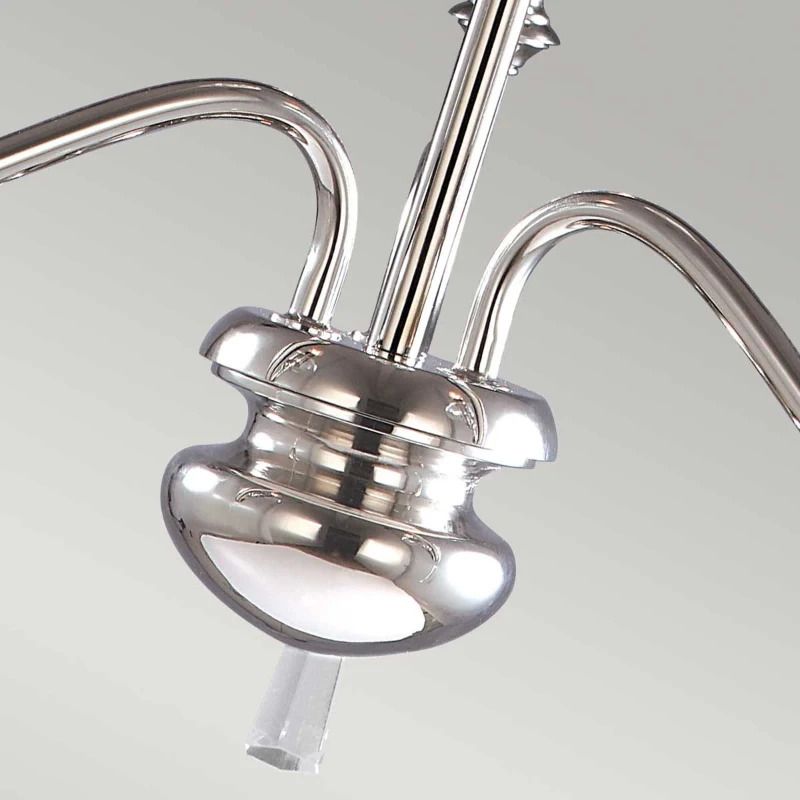 Elstead Lighting LED Kroonluchter | 3X E14 Max 60W | Dimbaar | Polished Nickel