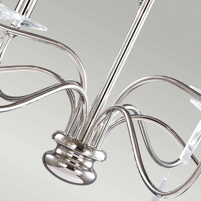 Elstead Lighting LED Kroonluchter | 9X E14 Max 60W | Dimbaar | Polished Nickel