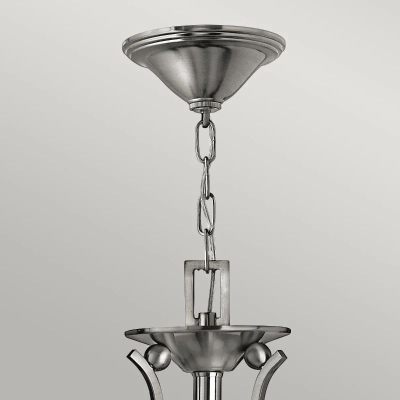 Hinkley LED Kroonluchter | 3X E27 Max 60W | Dimbaar | Brushed Nickel