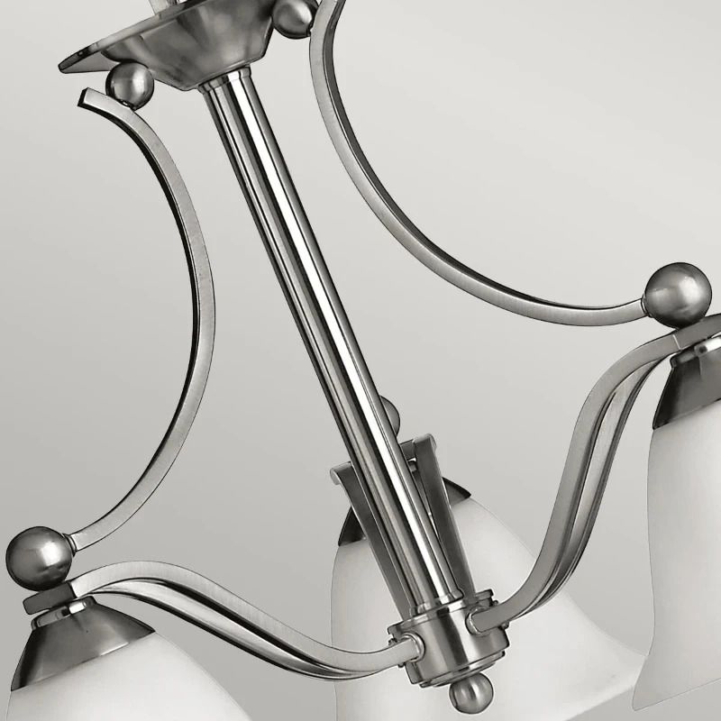 Hinkley LED Kroonluchter | 3X E27 Max 60W | Dimbaar | Brushed Nickel