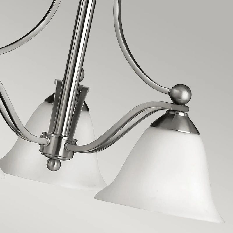 Hinkley LED Kroonluchter | 3X E27 Max 60W | Dimbaar | Brushed Nickel