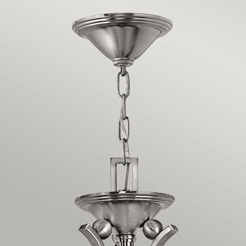 Hinkley LED Kroonluchter | 5X E27 Max 60W | Dimbaar | Brushed Nickel