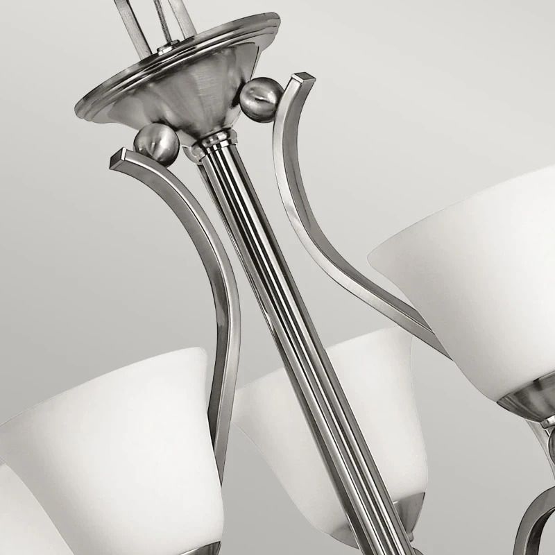 Hinkley LED Kroonluchter | 5X E27 Max 60W | Dimbaar | Brushed Nickel