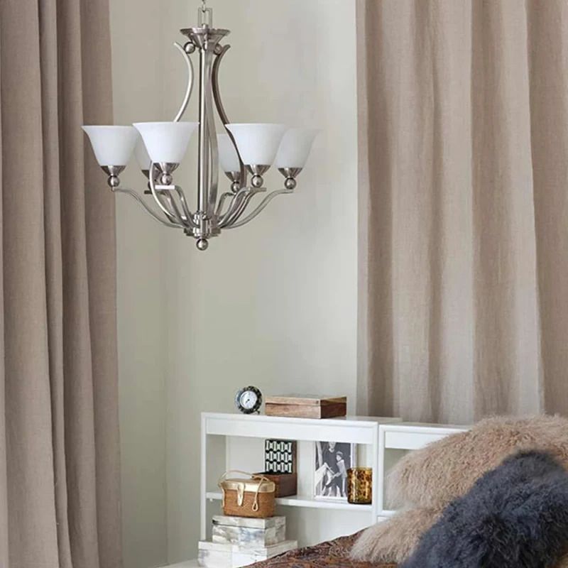 Hinkley LED Kroonluchter | 5X E27 Max 60W | Dimbaar | Brushed Nickel