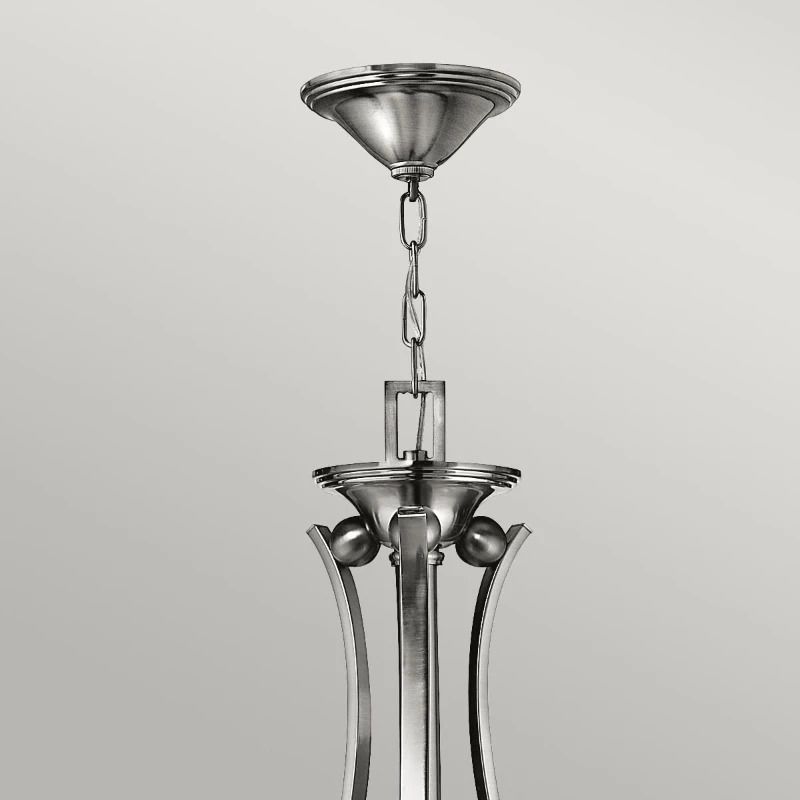Hinkley LED Kroonluchter | 9X E27 Max 60W | Dimbaar | Brushed Nickel