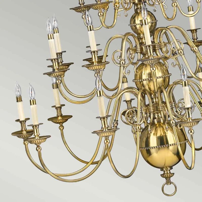 Hinkley LED Kroonluchter | 25X E14 Max 40W | Dimbaar | Burnished Brass