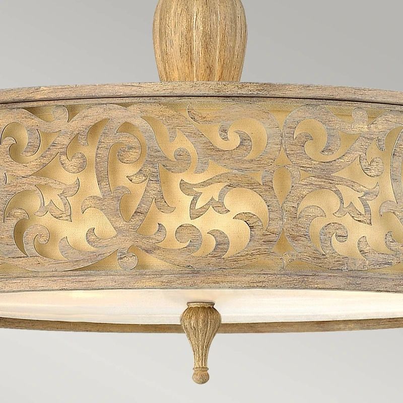 Hinkley LED Plafondlamp Carabel | 3X E27 Max 60W | Dimbaar | Brushed Champagne