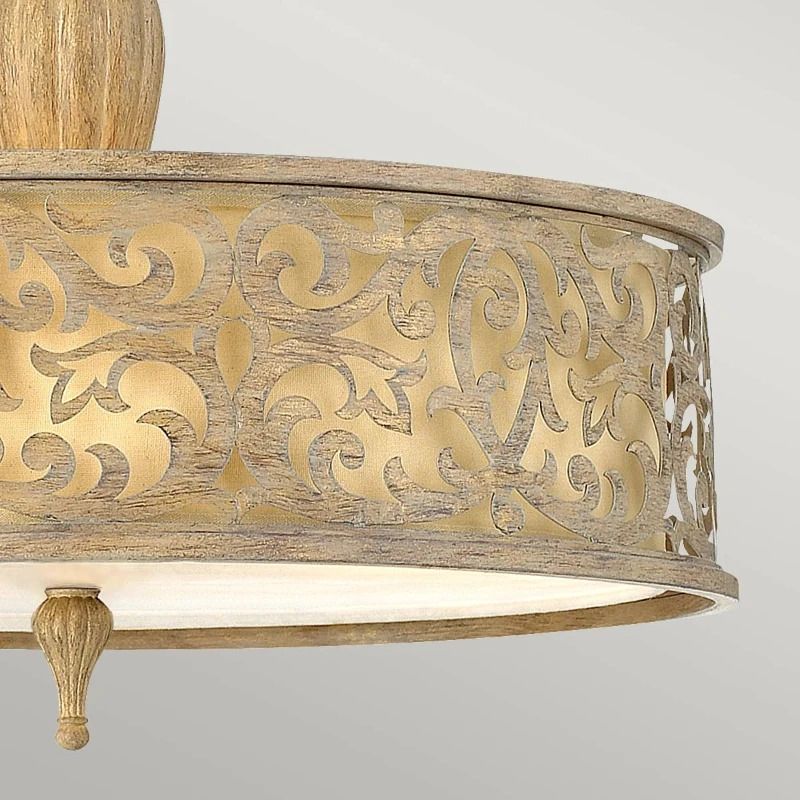 Hinkley LED Plafondlamp Carabel | 3X E27 Max 60W | Dimbaar | Brushed Champagne