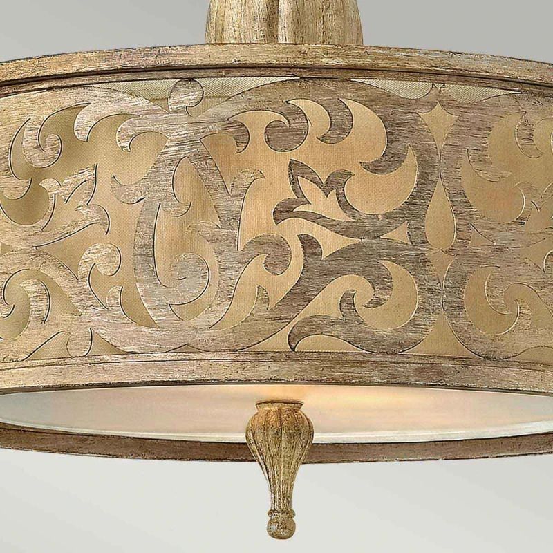 Hinkley LED Plafondlamp Carabel | 2X E27 Max 60W | Dimbaar | Brushed Champagne