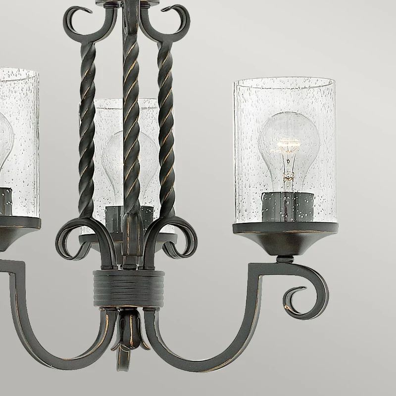 Hinkley LED Kroonluchter | 3X E27 Max 60W | Dimbaar | Olde Black