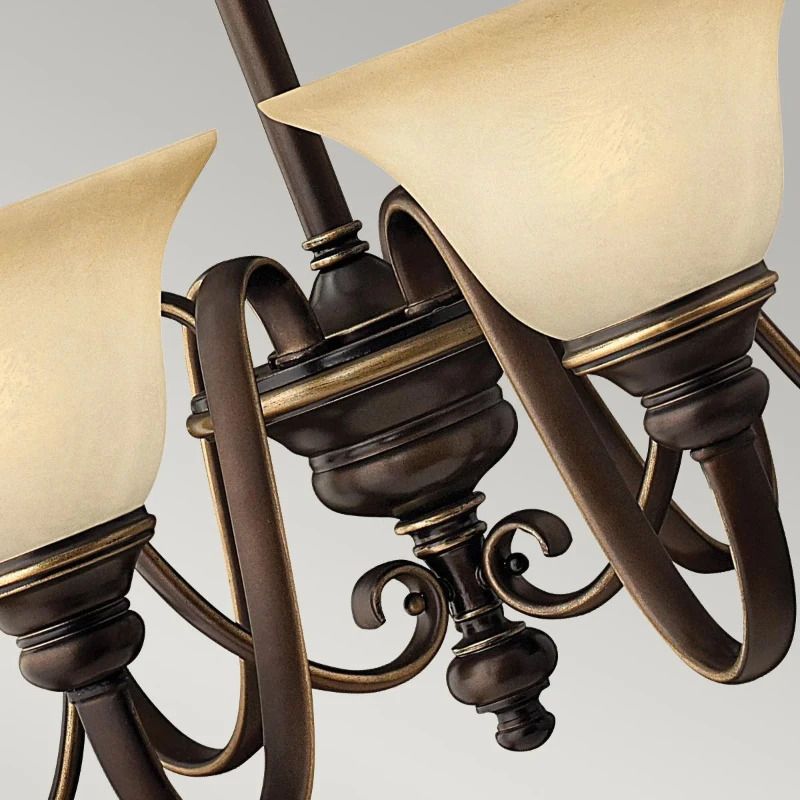 Hinkley LED Kroonluchter | 6X E27 Max 60W | Dimbaar | Antique Bronze