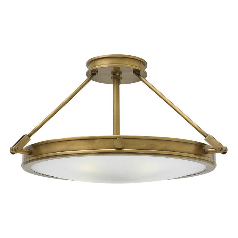 Hinkley LED Plafondlamp Collier | 4X E14 Max 40W | Dimbaar | Heritage Brass