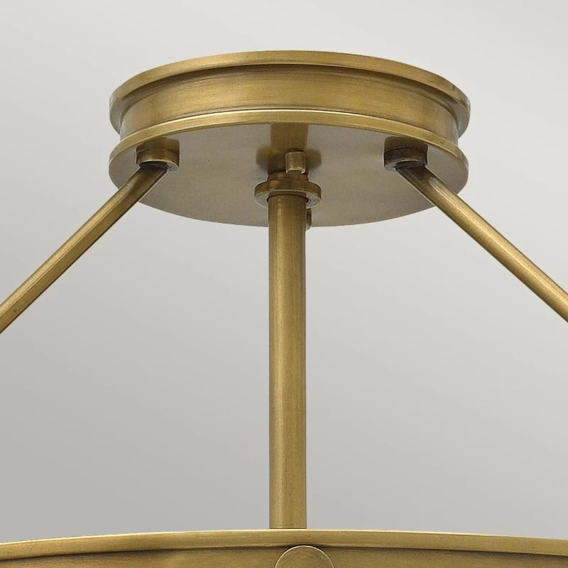 Hinkley LED Plafondlamp Collier | 4X E14 Max 40W | Dimbaar | Heritage Brass