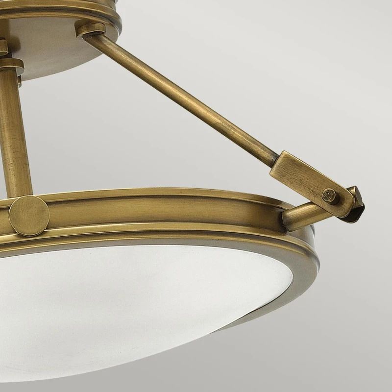 Hinkley LED Plafondlamp Collier | 3X E14 Max 40W | Dimbaar | Heritage Brass