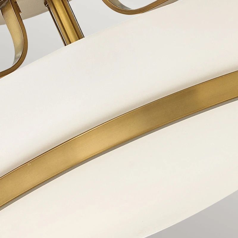 Hinkley LED Plafondlamp Harper | 3X E27 Max 60W | Dimbaar | Heritage Brass