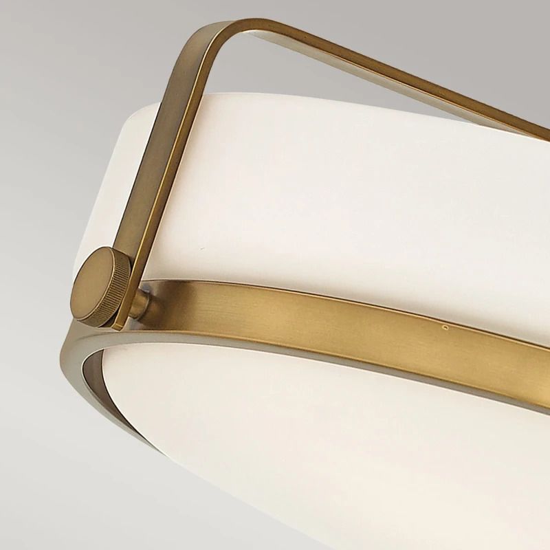 Hinkley LED Plafondlamp Harper | 3X E27 Max 60W | Dimbaar | Heritage Brass