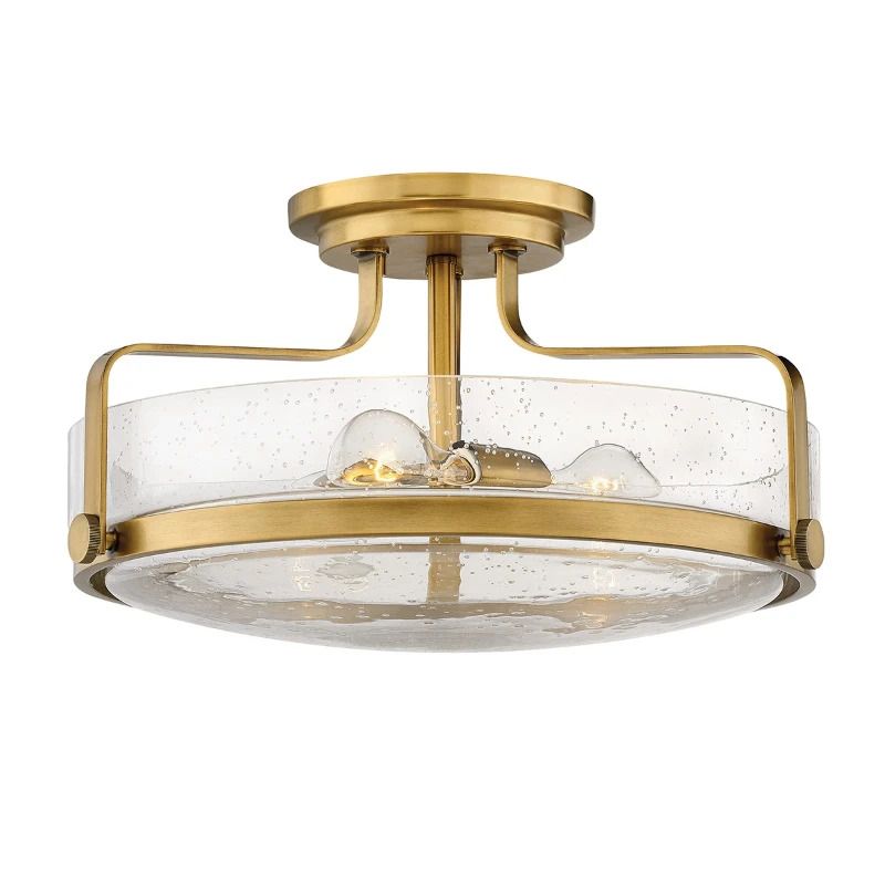 Hinkley LED Plafondlamp Harper | 3X E27 Max 60W | Dimbaar | Heritage Brass