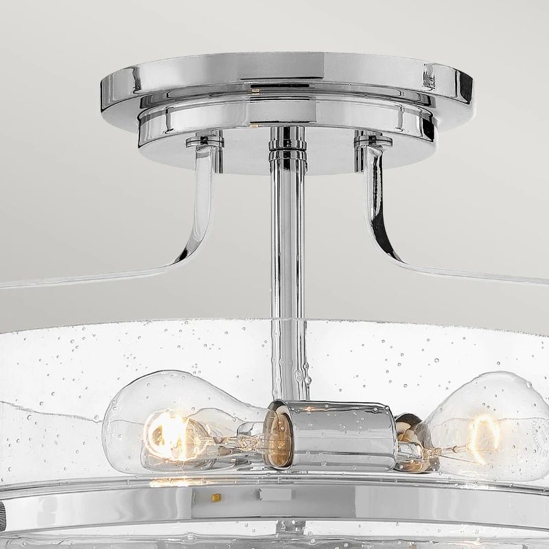 Hinkley LED Plafondlamp Harper | 3X E27 Max 60W | Dimbaar | Polished Chrome