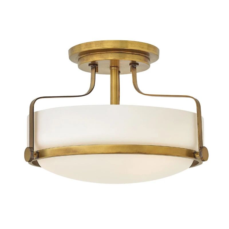 Hinkley LED Plafondlamp Harper | 3X E27 Max 60W | Dimbaar | Heritage Brass