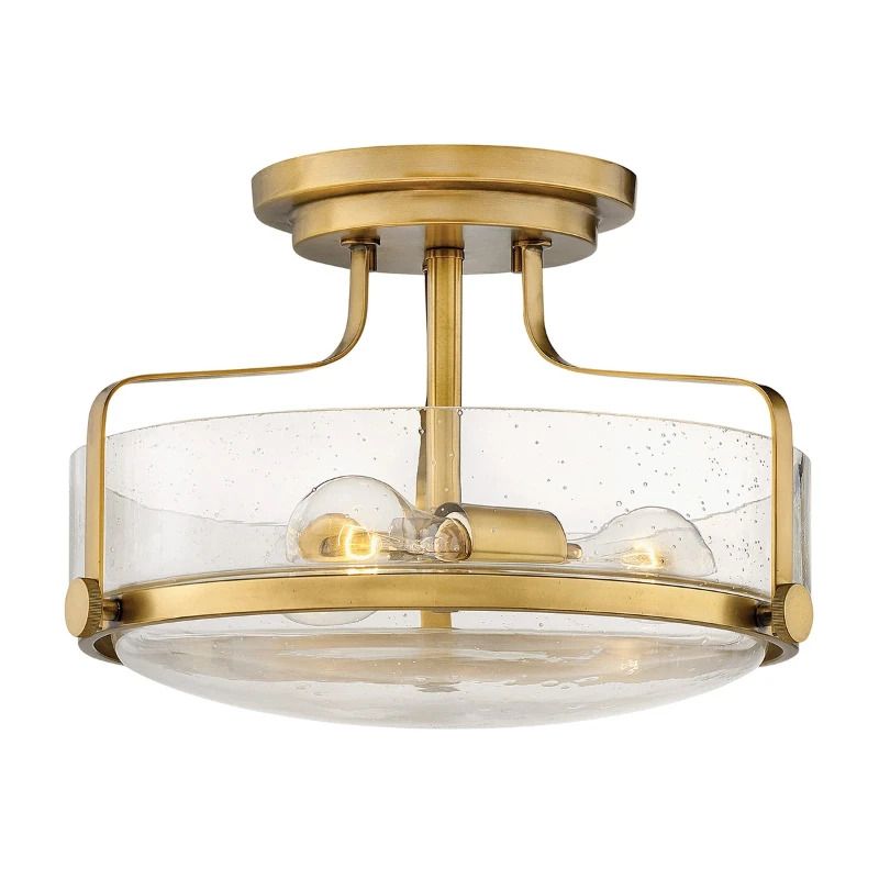 Hinkley LED Plafondlamp Harper | 3X E27 Max 60W | Dimbaar | Heritage Brass