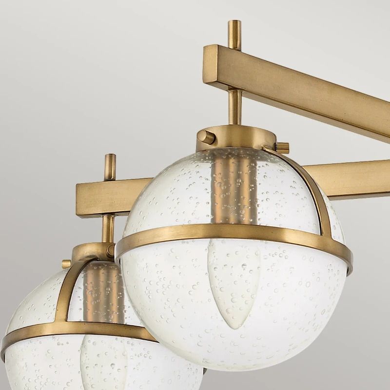 Hinkley LED Plafond Badkamerlamp Hollis | 5X E14 Max 40W | IP44 | Dimbaar | Heritage Brass