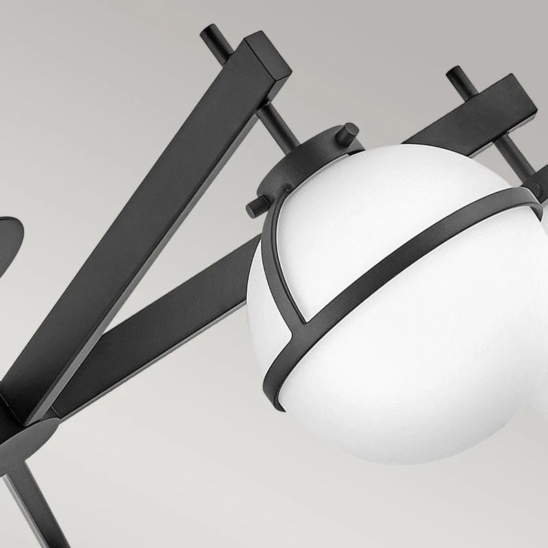 Hinkley LED Plafond Badkamerlamp Hollis | 5X E14 Max 40W | IP44 | Dimbaar | Black