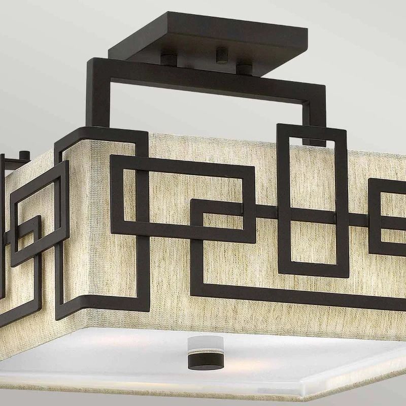 Hinkley LED Plafondlamp Lanza | 3X E27 Max 60W | Dimbaar | Oil Rubbed Bronze
