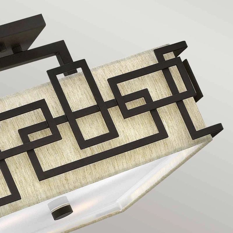 Hinkley LED Plafondlamp Lanza | 3X E27 Max 60W | Dimbaar | Oil Rubbed Bronze