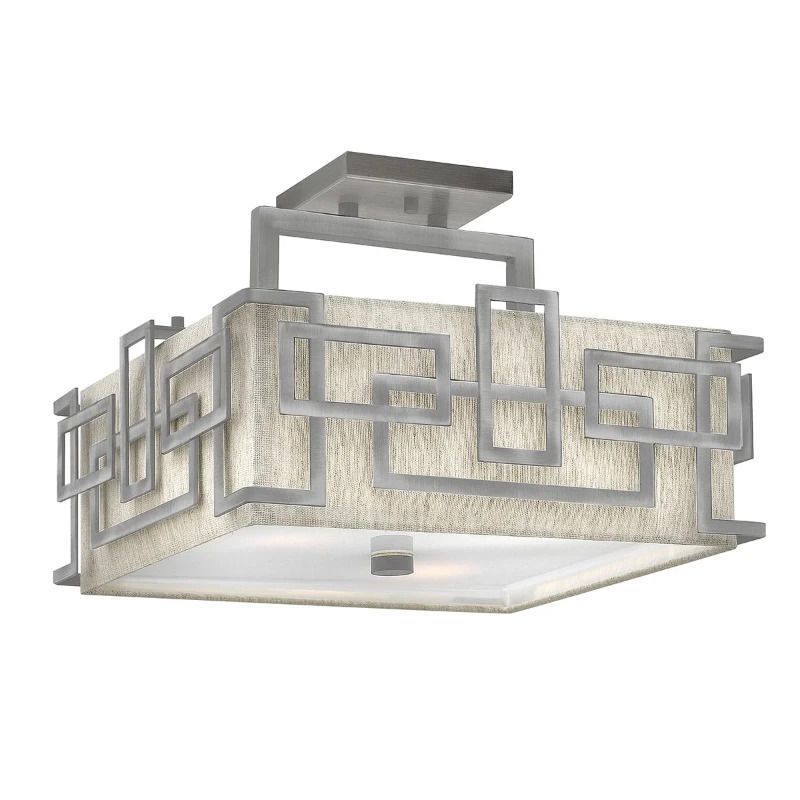 Hinkley LED Plafondlamp Lanza | 3X E27 Max 60W | Dimbaar | Antique Nickel