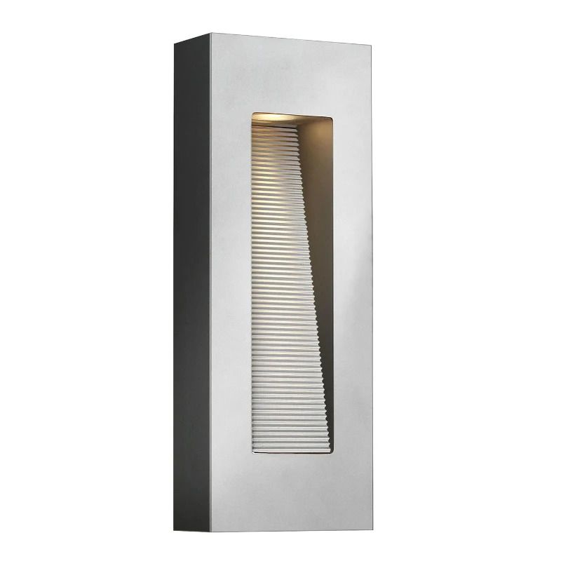 Hinkley LED Wand Buitenlamp Luna | 8W 3000K 1120Lm 30 | IP44 | Dimbaar | Titanium