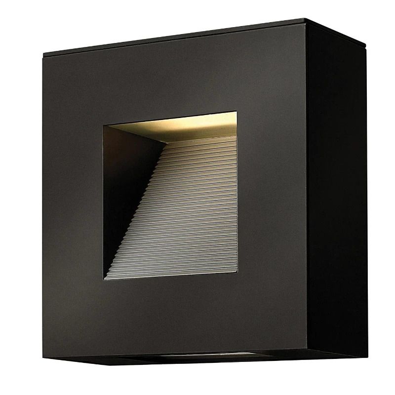 Hinkley LED Wand Buitenlamp Luna | 7W 2700K 600Lm 27 | IP44 | Dimbaar | Satin Black