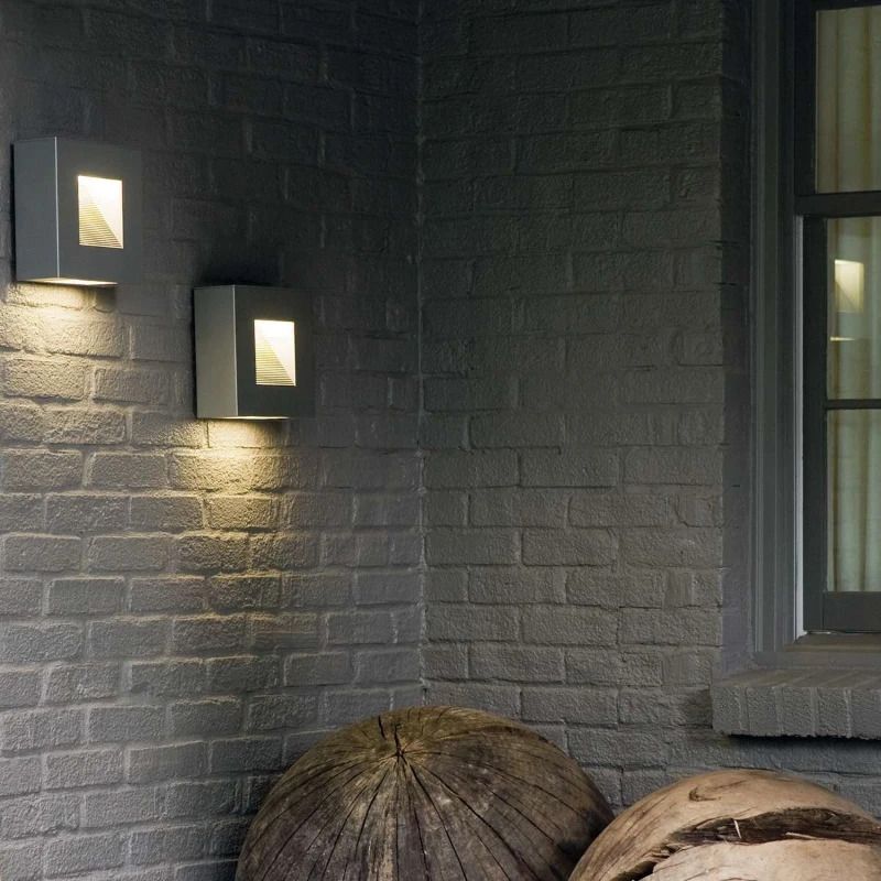 Hinkley LED Wand Buitenlamp Luna | 7W 2700K 600Lm 27 | IP44 | Dimbaar | Satin Black