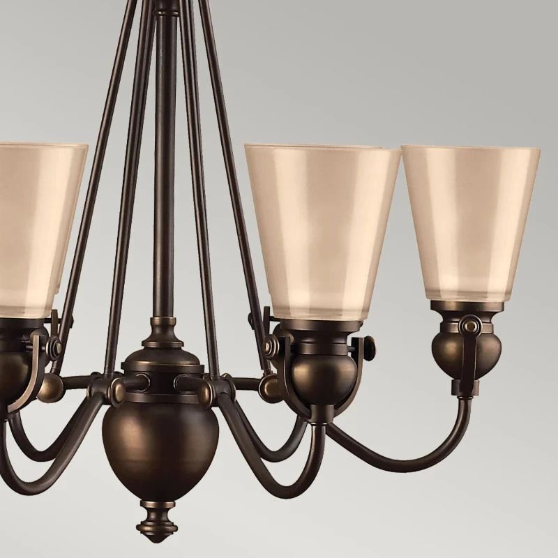 Hinkley LED Kroonluchter | 6X E27 Max 60W | Dimbaar | Olde Bronze