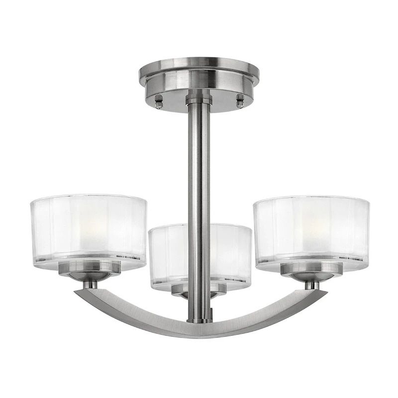 Hinkley LED Plafondlamp Meridian | 3W 3000K 900Lm 830 | Dimbaar | Brushed Nickel