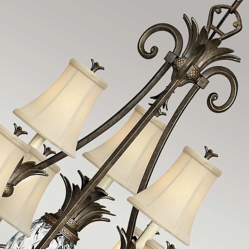 Hinkley LED Kroonluchter | 10X E14 Max 40W | Dimbaar | Pearl Bronze