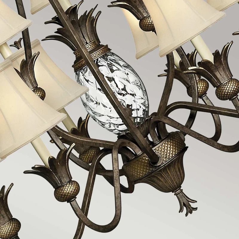 Hinkley LED Kroonluchter | 10X E14 Max 40W | Dimbaar | Pearl Bronze