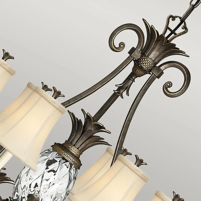 Hinkley LED Kroonluchter | 7X E14 Max 40W | Dimbaar | Pearl Bronze